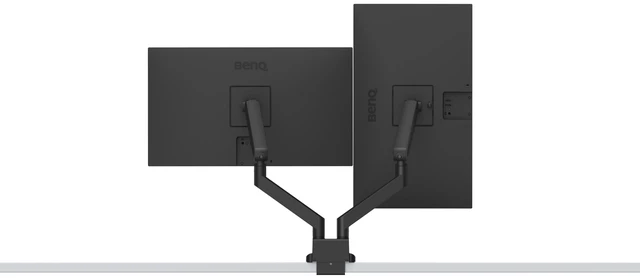 Main image of BenQ ErgoArm BDL01 Dual Monitor Arm for 2 Screens up to 35" & 24 lbs. Black