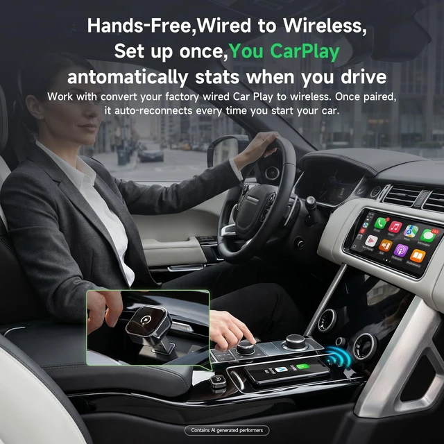 Alt view image 2 of 5 - Wireless CarPlay Adapter for iPhone,Auto Connect Phone to Car,No Delay
