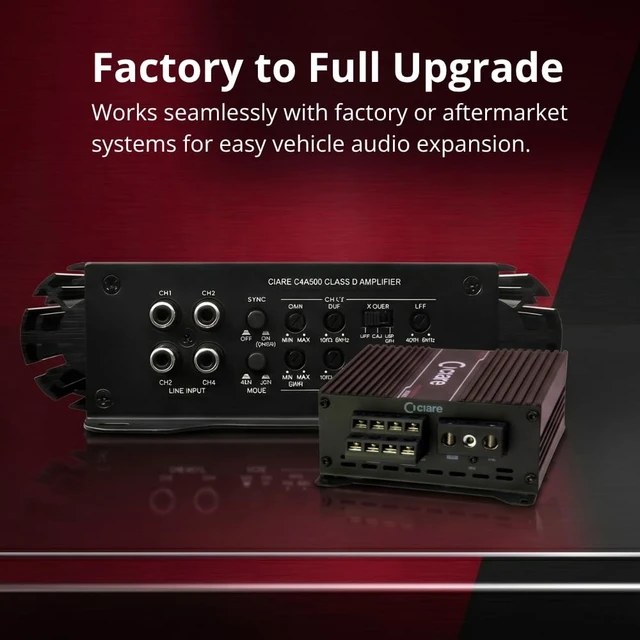 Alt view image 5 of 5 - CIARE C4A300 4-Channel Car Audio Amplifier