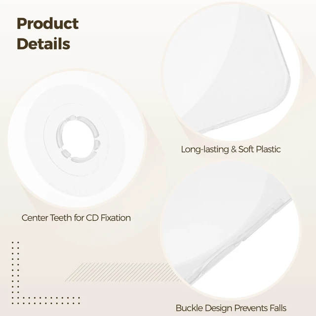 Alt view image 4 of 5 - 50Pcs Ultra Slim CD Cases, Transparent DVD Cases 5.1 x 4.9 x 0.16 in, Soft Plastic CD Jewel Cases with Inner Teeth, Space-Saving CD DVD Case for Safe Storage