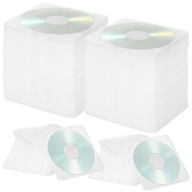 Alt view image 2 of 5 - 50Pcs Ultra Slim CD Cases, Transparent DVD Cases 5.1 x 4.9 x 0.16 in, Soft Plastic CD Jewel Cases with Inner Teeth, Space-Saving CD DVD Case for Safe Storage