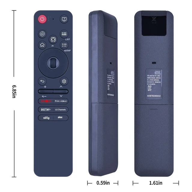 Alt view image 3 of 3 - MR25GA AKB76046602 Voice Replacement Remote for LG 4K G5 Series Smart TV