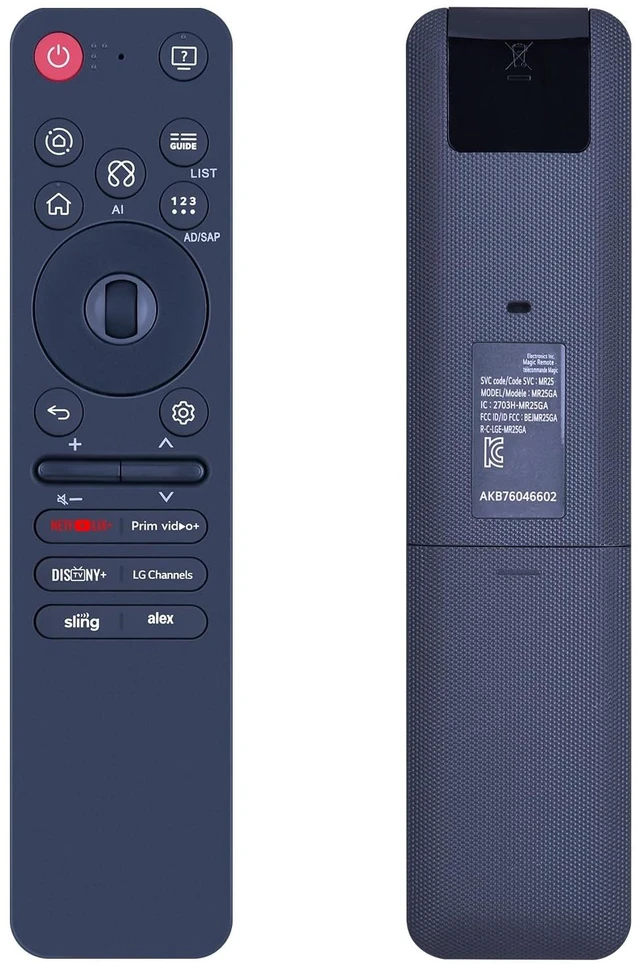 Main image of MR25GA AKB76046602 Voice Replacement Remote for LG 4K G5 Series Smart TV