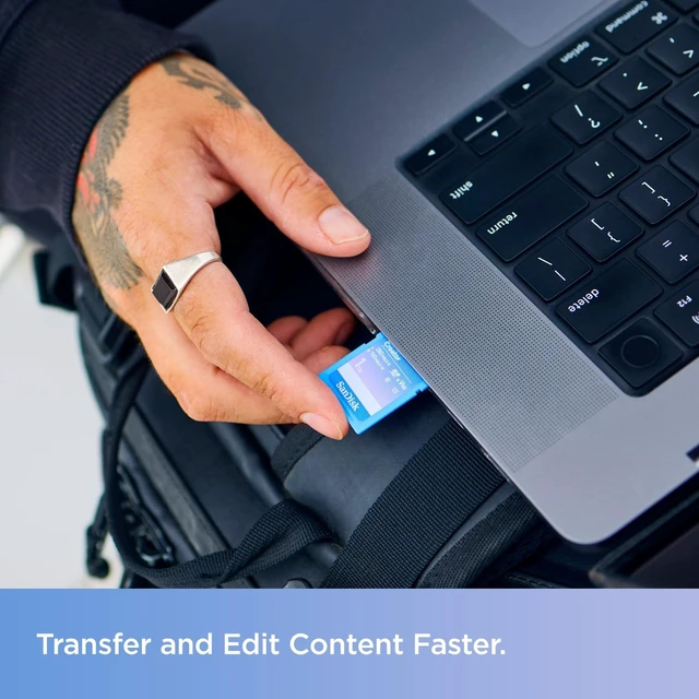 Alt view image 4 of 5 - SANDISK 512GB Creator SD UHS-II Card, Read speeds up to 280MB/s, for DSLR and Mirrorless Cameras, 4K UHD, 6K Video, V60, 1 Month of Adobe Creative Cloud Included - SDSDXEP-512G-GNCIS