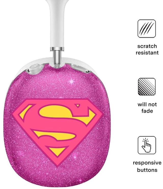 Alt view image 3 of 5 - VELVET CAVIAR Case Cover for AirPods Max 2 & 1 - Cute Protective Headphone Accesssories (Supergirl Stardust Glitter)