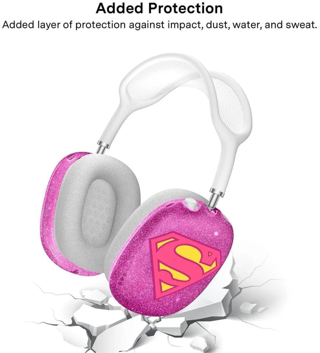 Alt view image 5 of 5 - VELVET CAVIAR Case Cover for AirPods Max 2 & 1 - Cute Protective Headphone Accesssories (Supergirl Stardust Glitter)