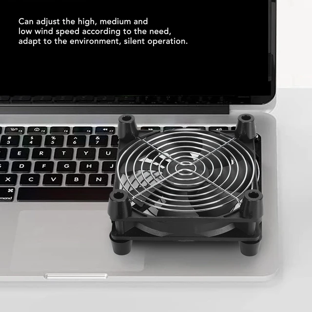 Alt view image 3 of 5 - LICAEVEY 120mm Computer Case Fan, 5V USB Powered 3 Speed Adjustable Cooling Fan with Dual Ball Bearings, for PC Gaming Console Router TV Receiver Tablet