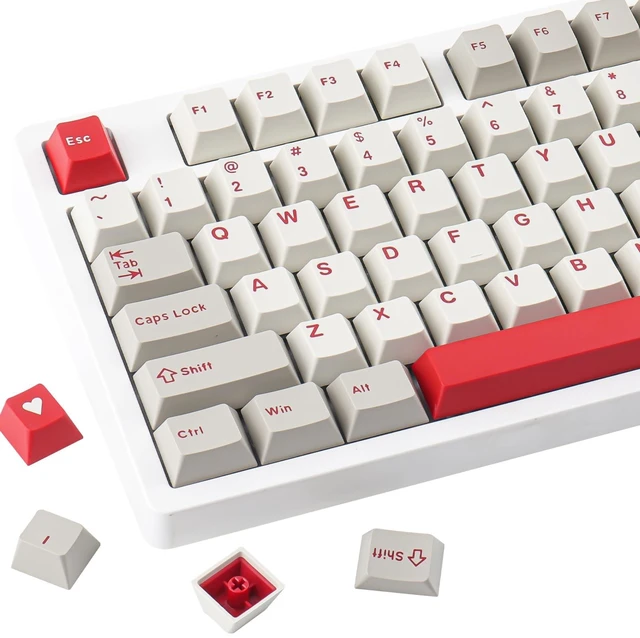 Main image of Hyekit Vintage Double Shot PBT Keycaps Set, 163 Keys Cherry Profile