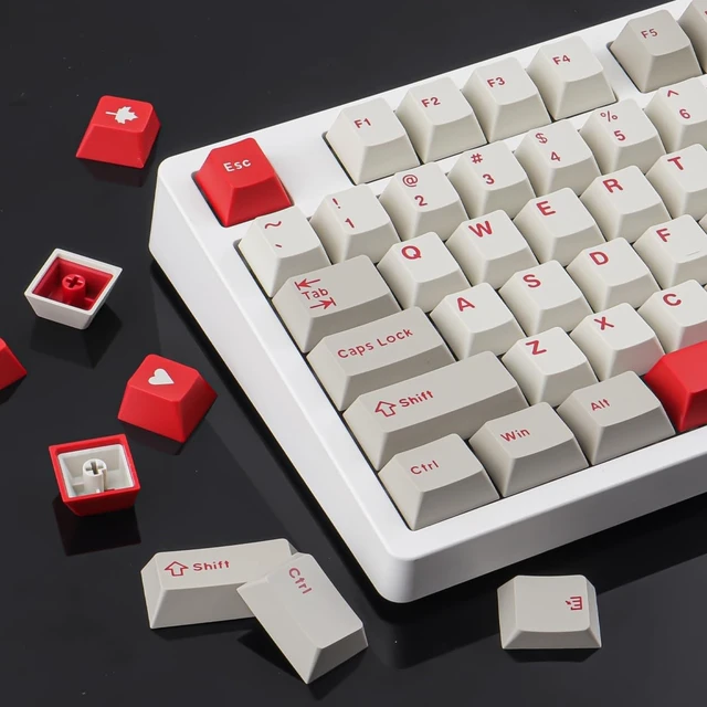 Alt view image 5 of 5 - Hyekit Vintage Double Shot PBT Keycaps Set, 163 Keys Cherry Profile