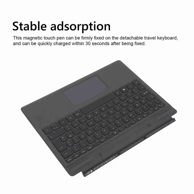 Alt view image 4 of 5 - Yunir Latitude 7320 Detachable Travel Keyboard, Backlit Travel Keyboard with Touch Pen Touchpad Latitude 7320 7310 Replacement