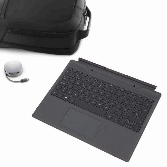 Alt view image 5 of 5 - Yunir Latitude 7320 Detachable Travel Keyboard, Backlit Travel Keyboard with Touch Pen Touchpad Latitude 7320 7310 Replacement