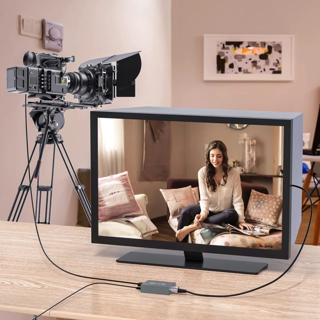 Alt view image 4 of 5 - HDMI to SDI, HDMI to 3G-SDI/HD-SDI Converter, Audio Embedder 2 Way SDI Converter Dual SDI Output Adapter Support 1080P for Camera Home Theater