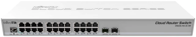 Main image of Mikrotik CRS326-24G-2S+RM Network Switch L2 Gigabit Ethernet (10/100/1000) Grey Power Over Ethernet (PoE)