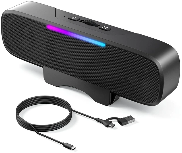 Main image of OHAYO Computer Speakers for Desktop PC Monitor, USB Plug-in, G-Sensor