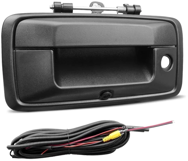 Main image of Backup Camera Tailgate Handle Fit for Chevy Silverado GMC Sierra, Black