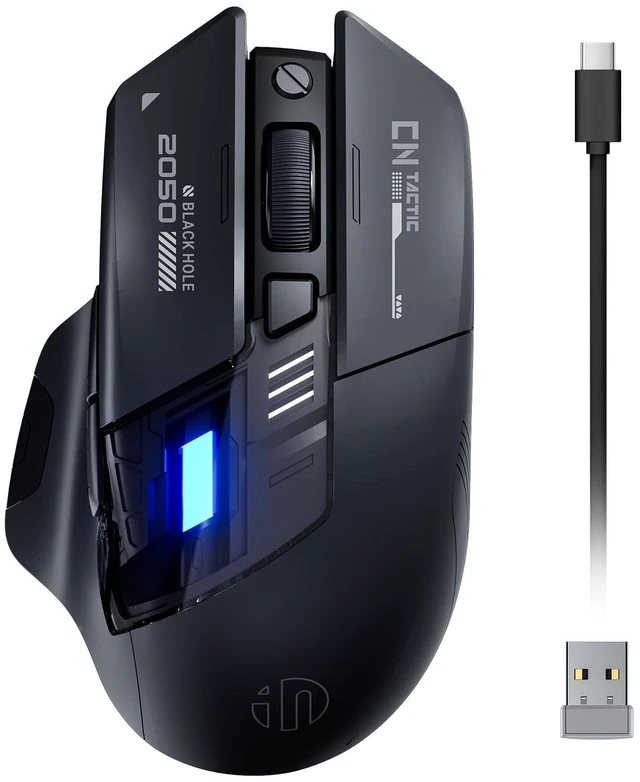Main image of INPHIC A9 V2 Explorer Wireless Gaming Mouse, Tri-Mode, Rechargeable