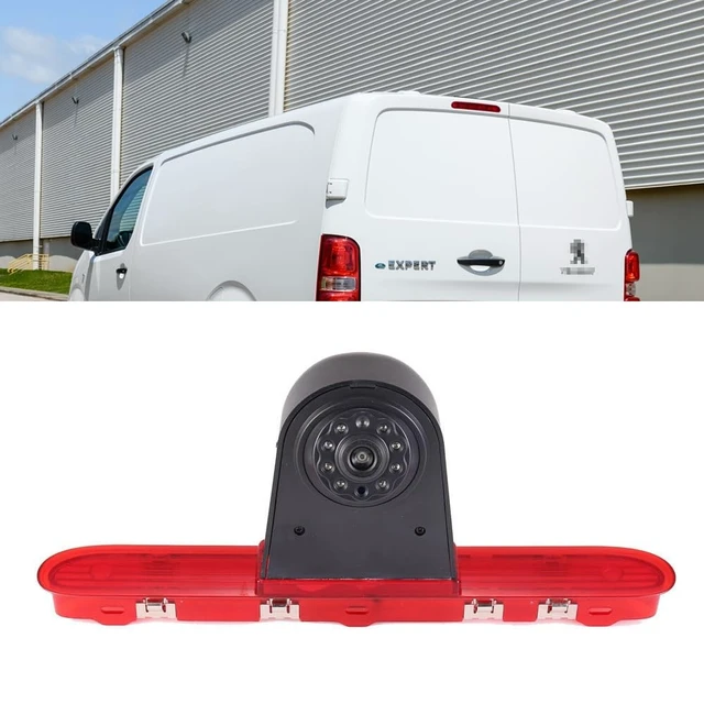 Alt view image 2 of 5 - 1280 * 720 Pixel Third Roof Brake Lamp Car Backup Camera Replacement for Toyota Proace Citroen Jumpy Kasten Spacetourer Peugeot Expert Kasten Traveller Bus Waterproof Night Vision Reverse +7" Monitor
