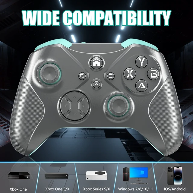 Alt view image 2 of 5 - Xexvyrin Wireless for X-Box Controller, Compatible with X-Box One X^^S, Series PC, Special Edition Custom Controller 6-Axis Motion Control/3.5mm Audio Jack/Dual Vibration/Macro Function/Turbo