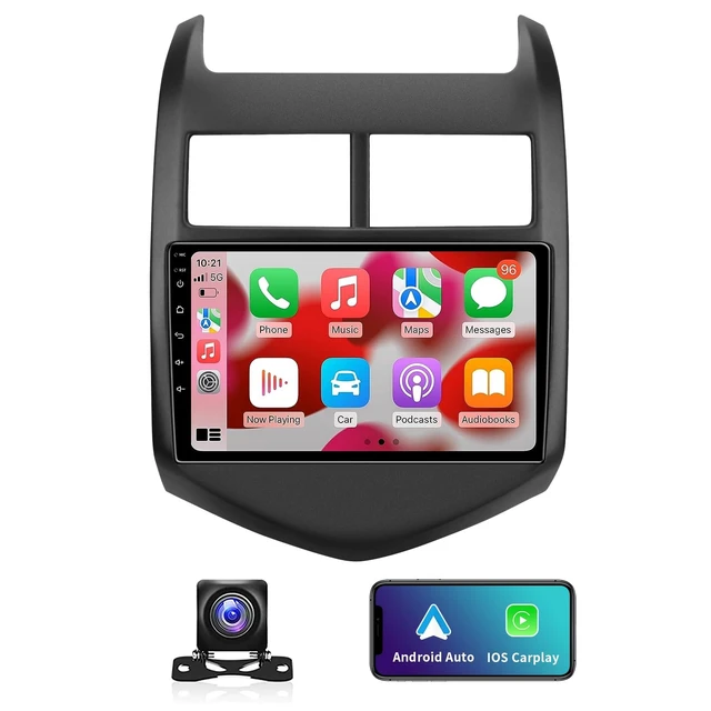 Main image of 9.2 Inch 5G WiFi 8 Core Car Radio Stereo for Chevy Aveo Sonic 2011 2012 2013 2014 2015 with Wireless Carplay/Andriod Auto, Bluetooth GPS FM AM USB Mirror Link Backup Camera,4G RAM 64G ROM