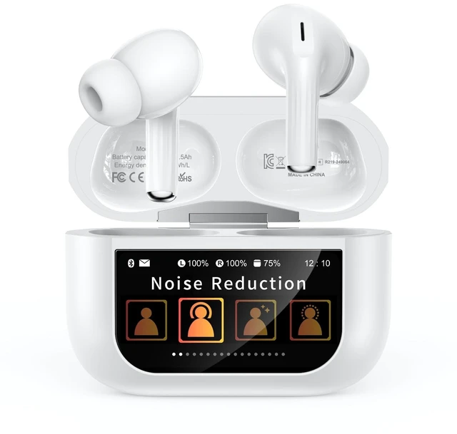 Main image of Wireless Earbuds, Smart Touchscreen Ear Buds, ANC Headphones, Bluetooth 5.4
