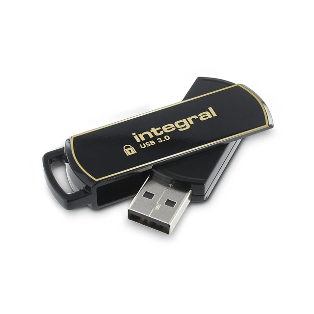 Alt view image 2 of 5 - Integral 16GB Secure 360 Encrypted USB3.0 Flash Drive (256-bit AES Encryption)