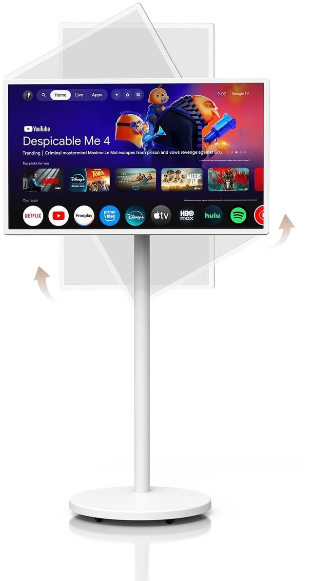 Main image of HORION 32" Portable Smart TV, Movable TV, No Battery, Non-Touchscreen