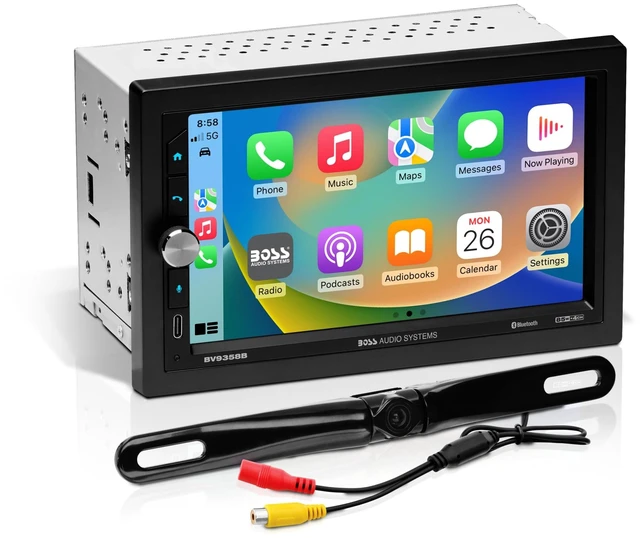 Main image of BOSS Audio Systems BVB9358RC CarPlay Android Car Stereo, 7 Inch Touchscreen