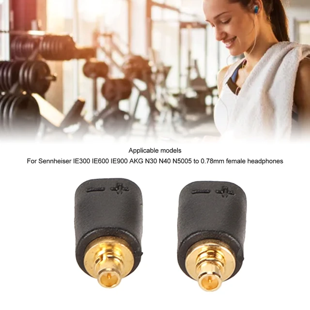 Alt view image 3 of 4 - MMCX Cable Adapter to 0.78mm Female Work for MMCX Cable Connected to for IE300 IE600 IE900 for N30 N40 N5005 Headphones Connector (Black)