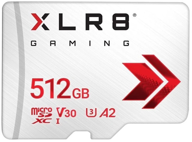 Main image of PNY 512GB XLR8 Gaming microSDXC Memory Card - 100MB/s, UHS-I, 4K UHD, Full HD, U3, V30, A2 - Micro SD for Portable Console Gaming on Nintendo-Switch, Steam Deck, Smartphones and Tablets