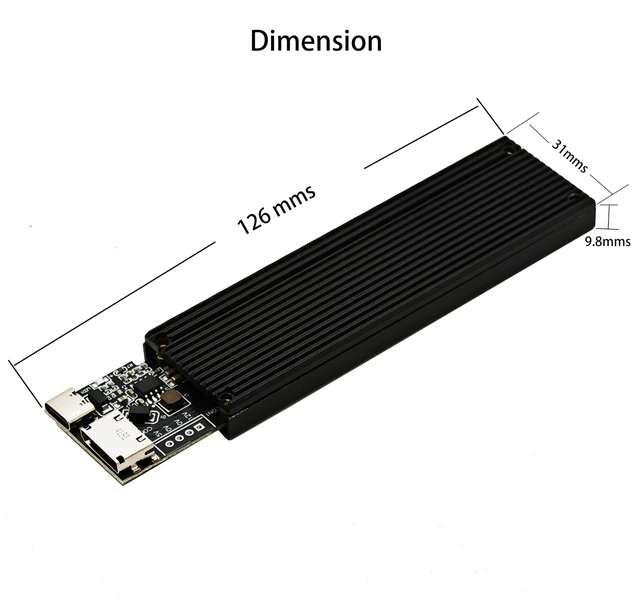 Alt view image 5 of 5 - Sintech M.2 NVME PCIe 4.0 Extension Cable,NGFF M-Key PCIe SSD Extender Card with OCuLink SFF-8611 PCI-Express 4i Cable 40cms