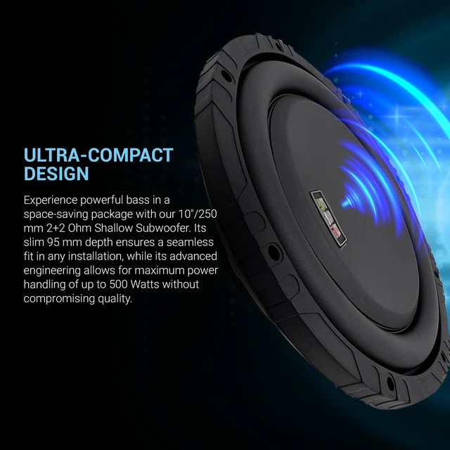 Alt view image 3 of 5 - ESB Audio 10/250 mm DVC 2+2 ohm Subwoofer