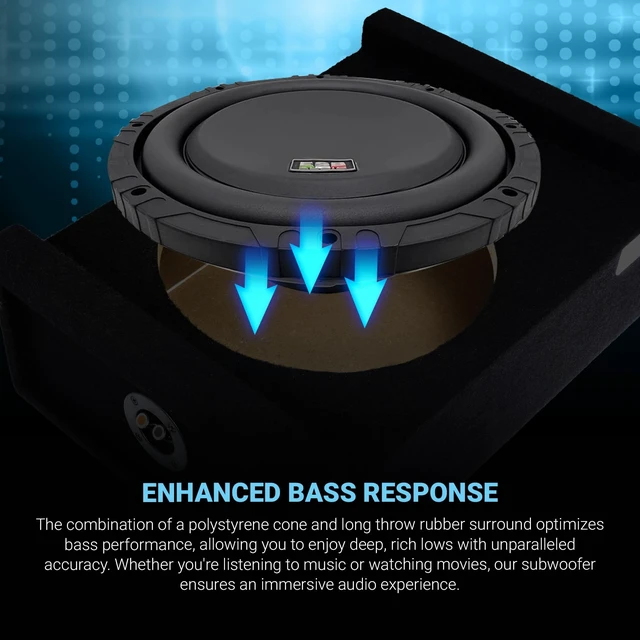 Alt view image 5 of 5 - ESB Audio 10/250 mm DVC 2+2 ohm Subwoofer