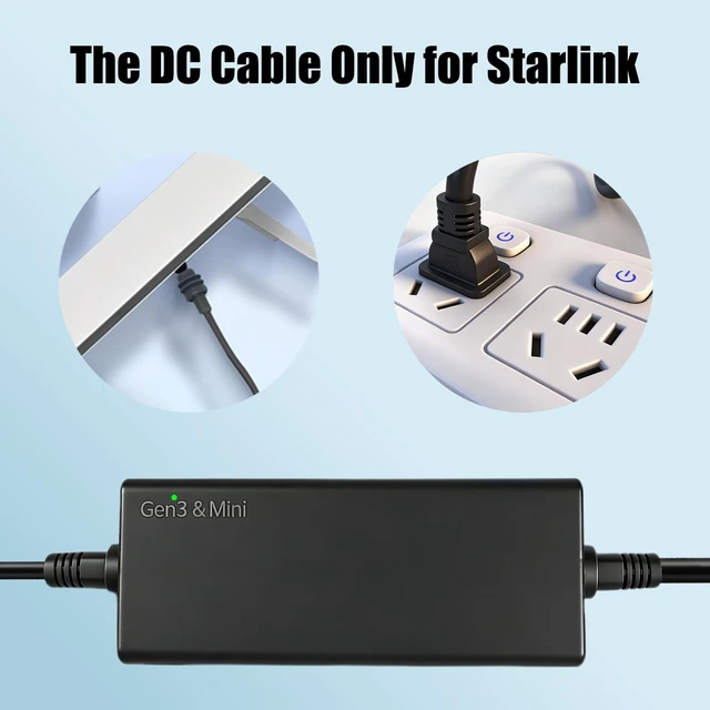 Alt view image 2 of 5 - Starlink Power Supply Charger Adapter for Gen 3 & Mini57V 3.42A 194.94W