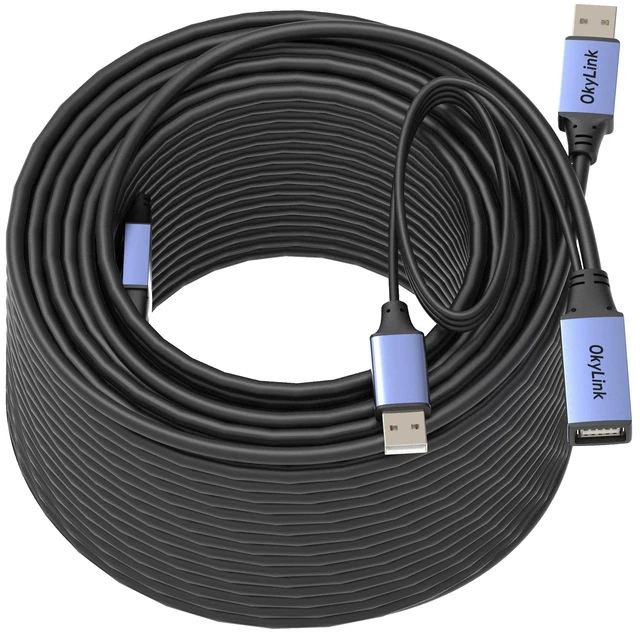 Main image of OkyLink Active USB 2.0 Extension Cable A to A, Male to Female 130ft(40M)