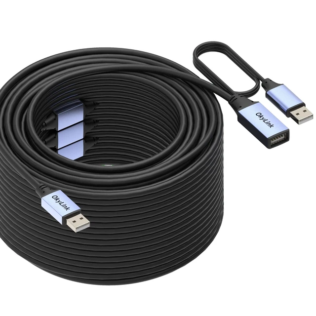 Alt view image 5 of 5 - OkyLink Active USB 2.0 Extension Cable A to A, Male to Female 130ft(40M)