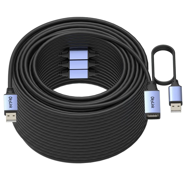 Alt view image 4 of 5 - OkyLink Active USB 2.0 Extension Cable A to A, Male to Female 130ft(40M)
