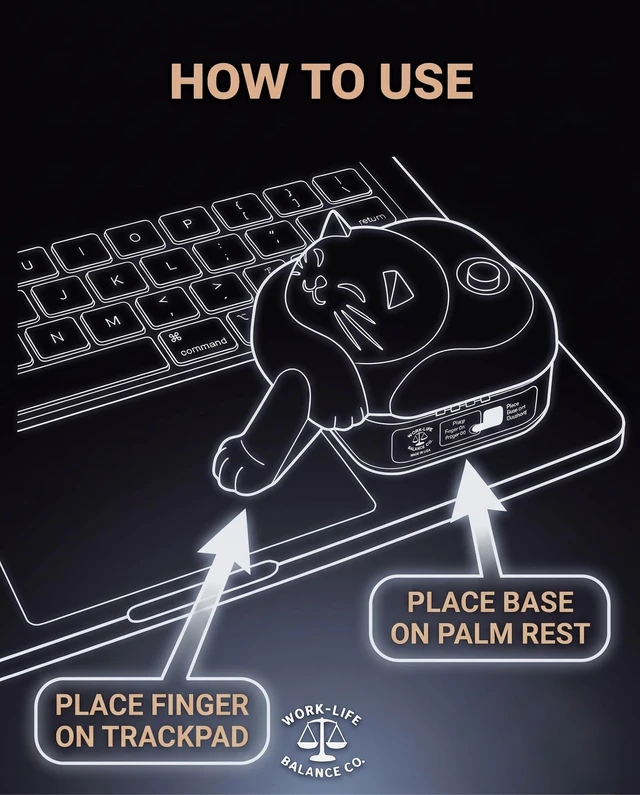 Alt view image 2 of 5 - Trackpad Mouse Jiggler Made in USA Silent Undetectable Touchpad Mouse Mover