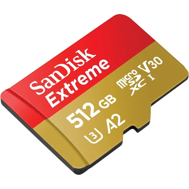 Alt view image 4 of 5 - SanDisk 512GB Extreme microSD UHS-I Card, Up to 245MB/s Read and 170MB/s Write, 5.3K Video, 4K UHD, High-Performance for Action Cams, Drones, Android Devices, SDSQXH9-512G-GZ6MA