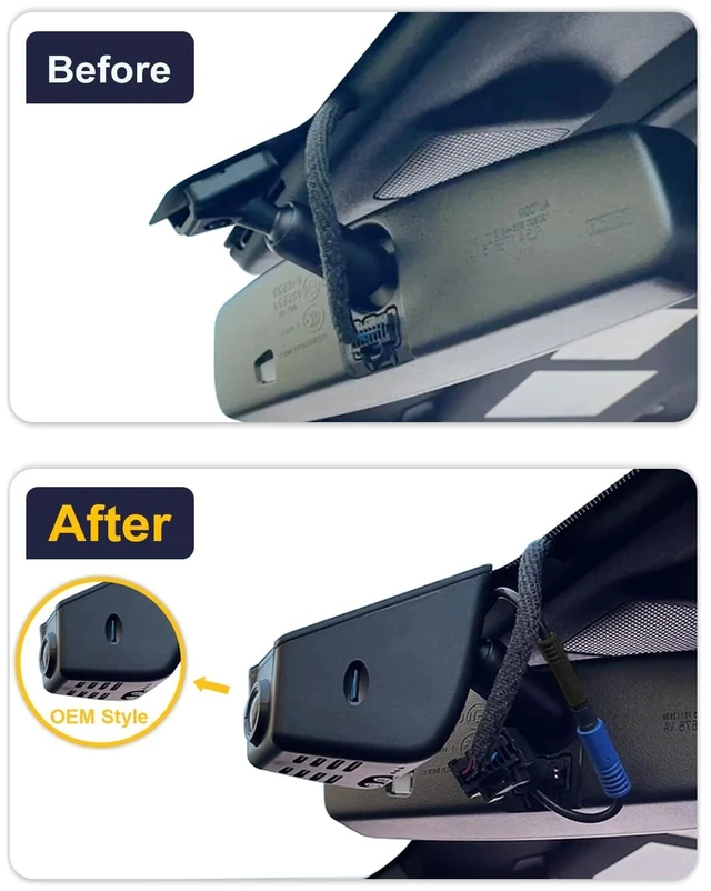 Alt view image 3 of 5 - Fitcamx Front 4K+Rear 1080P Dash Cam Adapts for Ford F150 2021-2026 Rapor Lightening & F250, Integrated OEM Look, 2 Way HD Video, WiFi & APP, Loop Recording, G-Sensor, Easy to Use, 128GB Card