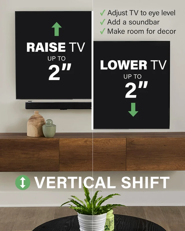 Alt view image 3 of 5 - SANUS Height Adjustable Full Motion TV Wall Mount for 19 to 43 TVs Raise or Lower TV 2 After Install Maximizes Compatibility with Your Setup 3 Step DIY w/Smooth Extension, Tilt & Swivel