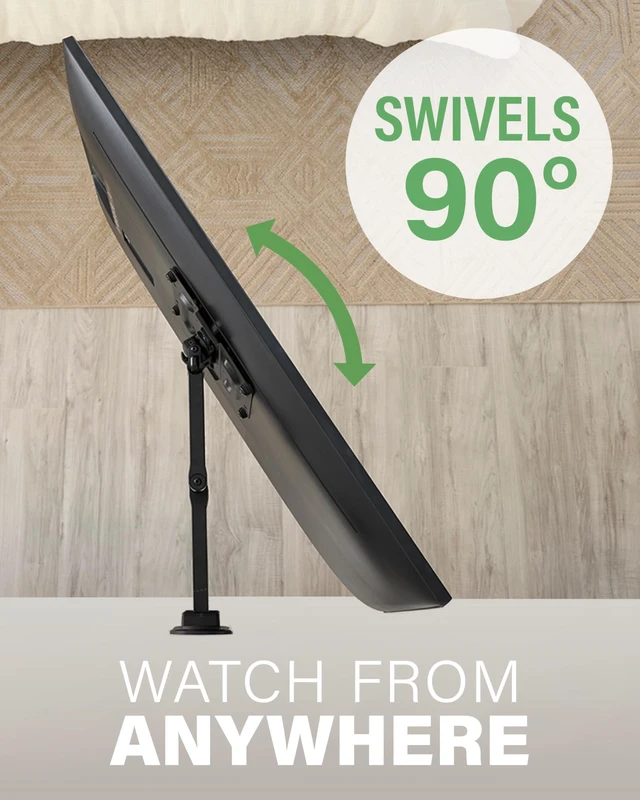 Alt view image 5 of 5 - SANUS Height Adjustable Full Motion TV Wall Mount for 19 to 43 TVs Raise or Lower TV 2 After Install Maximizes Compatibility with Your Setup 3 Step DIY w/Smooth Extension, Tilt & Swivel