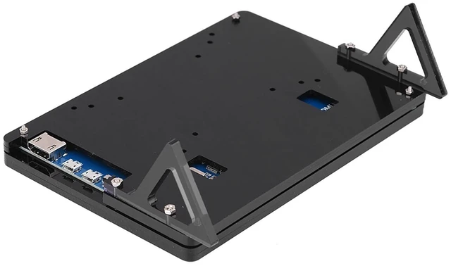 Alt view image 5 of 5 - gernie Screen Case for Raspberry Pi 7 Inch Monitor Case Holder Case Plastic Bracket for Stable, 7 Inch Touch Screen with Case Single Board Computers (Plastic Bracket Shell), gerniemir3qc54sz-01