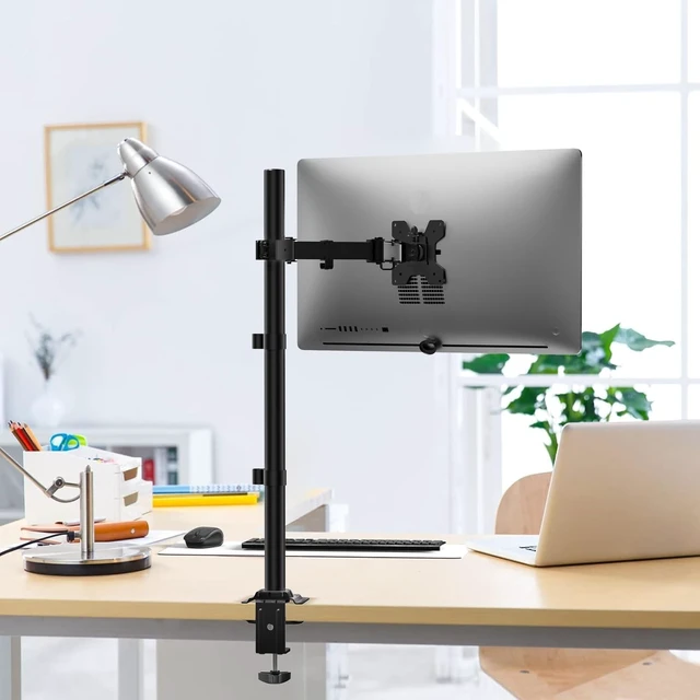 Alt view image 2 of 5 - WALI Tall Monitor Arm Mount for Desk for 13-34 inch Screens, 22 lbs per Arm