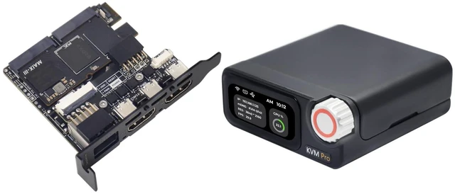 Alt view image 2 of 5 - WayPonDEV Sipeed NanoKVM-Pro 4K IP-KVM Remote Control Operations Maintenance Server, 1GB LPDDR4x RAM 32G eMMC, Dual System Switch Gbe Ethernet, 4K HDMI Video Loopout Capturer (Desk,WiFi,no LED)