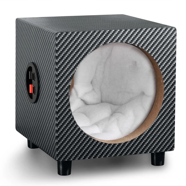 Alt view image 2 of 5 - 8 Inch Ported Wooden Speaker Enclosure, Single Vented Speaker Box Enclosure