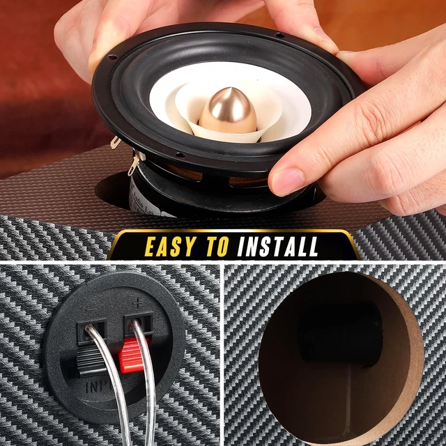Alt view image 5 of 5 - 8 Inch Ported Wooden Speaker Enclosure, Single Vented Speaker Box Enclosure