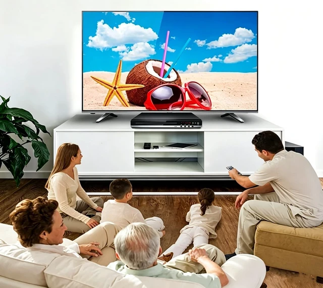 Alt view image 2 of 5 - Home DVD Player TV CD Player Compact DVD Player Supports NTSC/PAL System with RCA Stable Outputs/USB 128G Input, Contains Remote Control and RCA Cable(Without HDMI Cable)