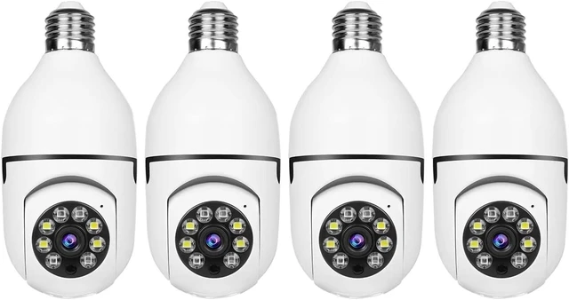Main image of Light Bulb Security Camera -5G& 2.4GHz WiFi 2K Security Cameras Wireless Outdoor Motion Detection and Alarm,Two-Way Talk,Color Night Vision,Human Detection, Bulb Camera Compatible with Alexa 4P