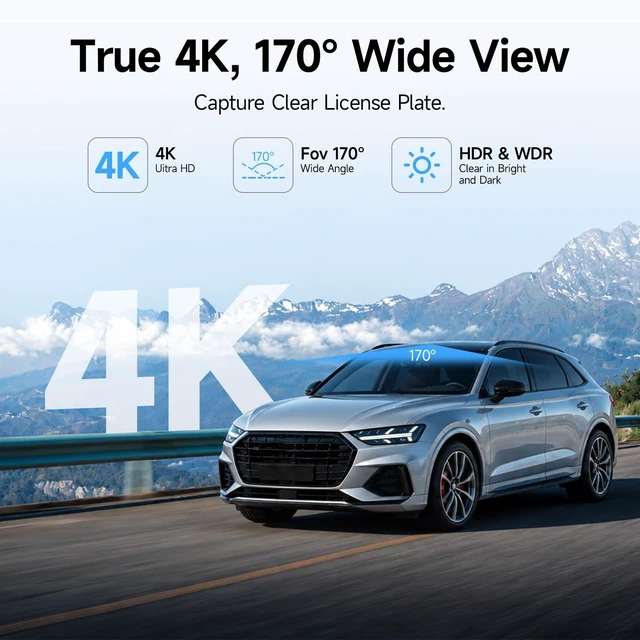 Alt view image 4 of 5 - 4K Dash cam for Audi 2019-2026, Intergrated OEM Look Dash Camera