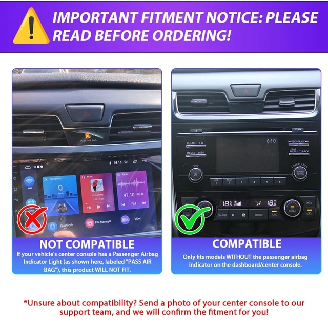 Alt view image 3 of 5 - Slakerbe Android 13 Double Din Car Stereo for Nissan Altima 2013-2015